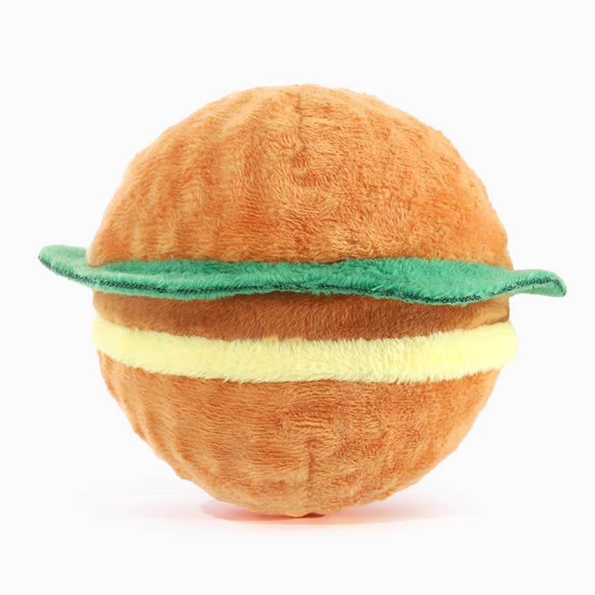 Hugsmart Products Inc - Food Party Hamburger Dog Ball Toy