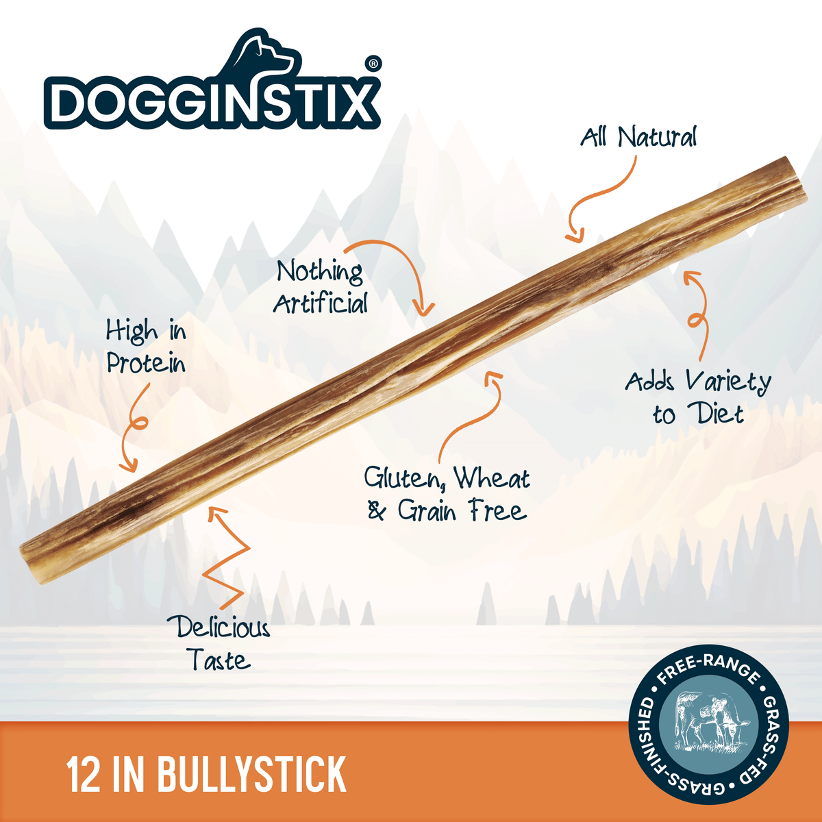 Dogginstix | Standard Bully Sticks (12")