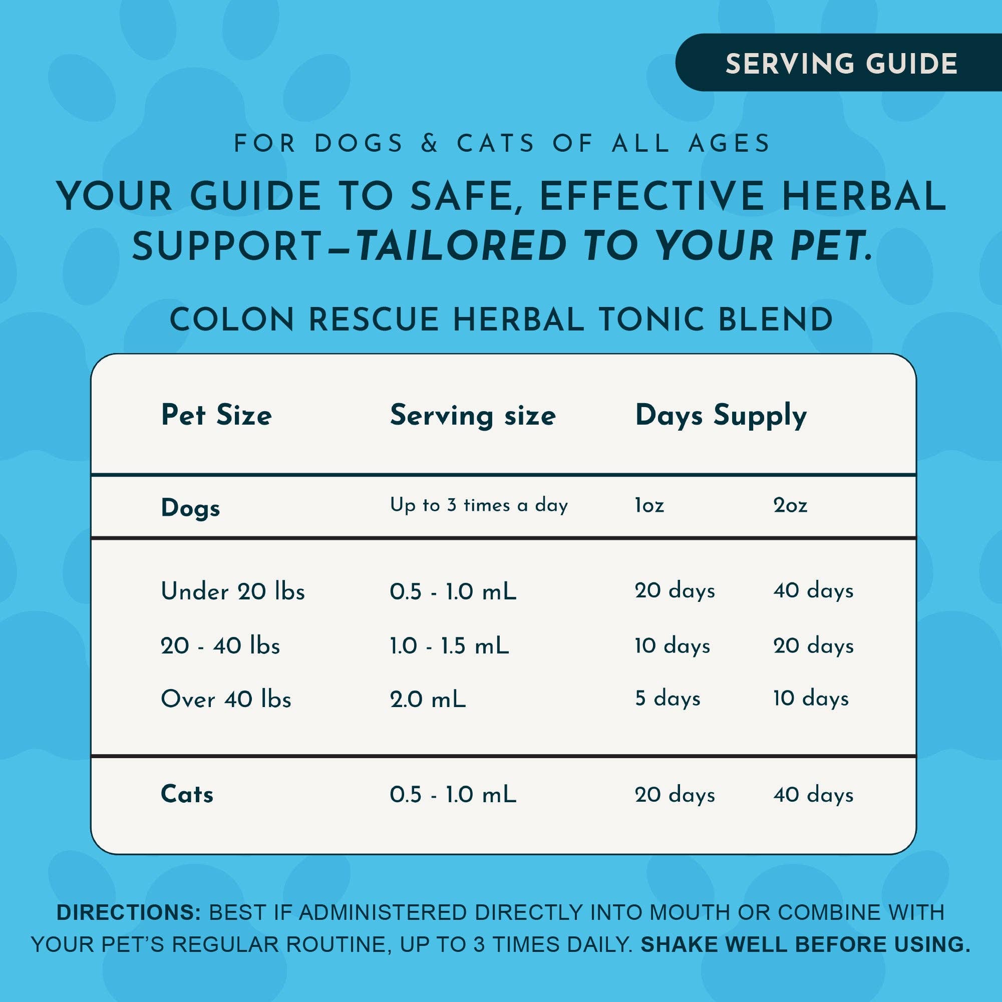 Animal Essentials - Colon Rescue Herbal Tonic | Supports Normal Bowel Function: 1oz