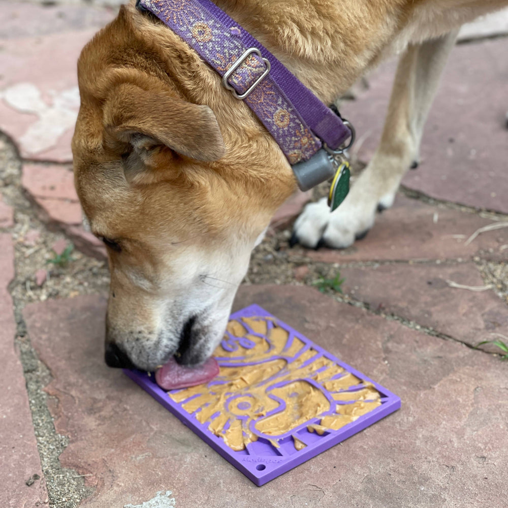 
                  
                    SodaPup - Groovy Love Design eMat Enrichment Lick Mat - small: Groovy Love emat - purple
                  
                