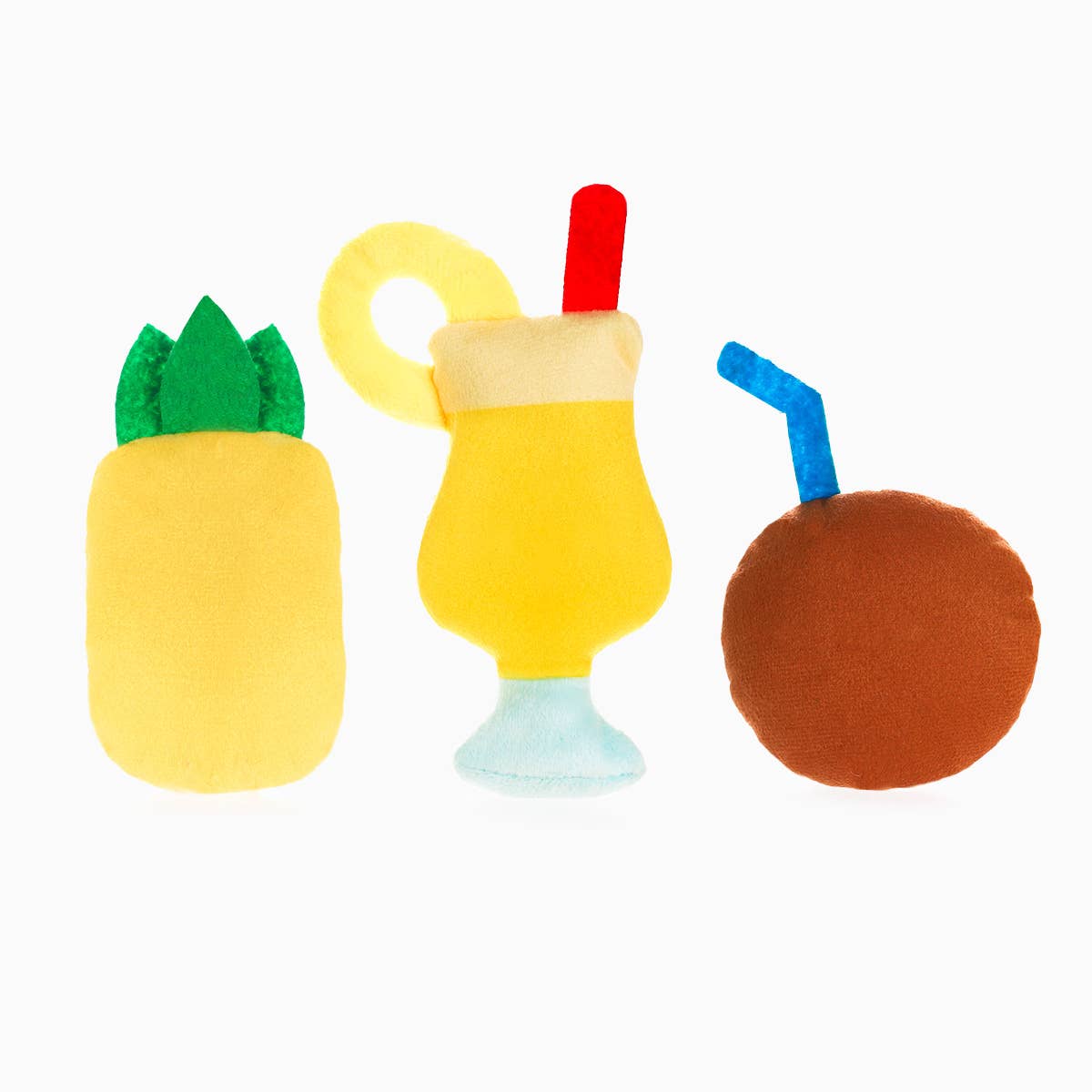 Hugsmart Products Inc - Food Party Pina Cola Dog Plush Toy