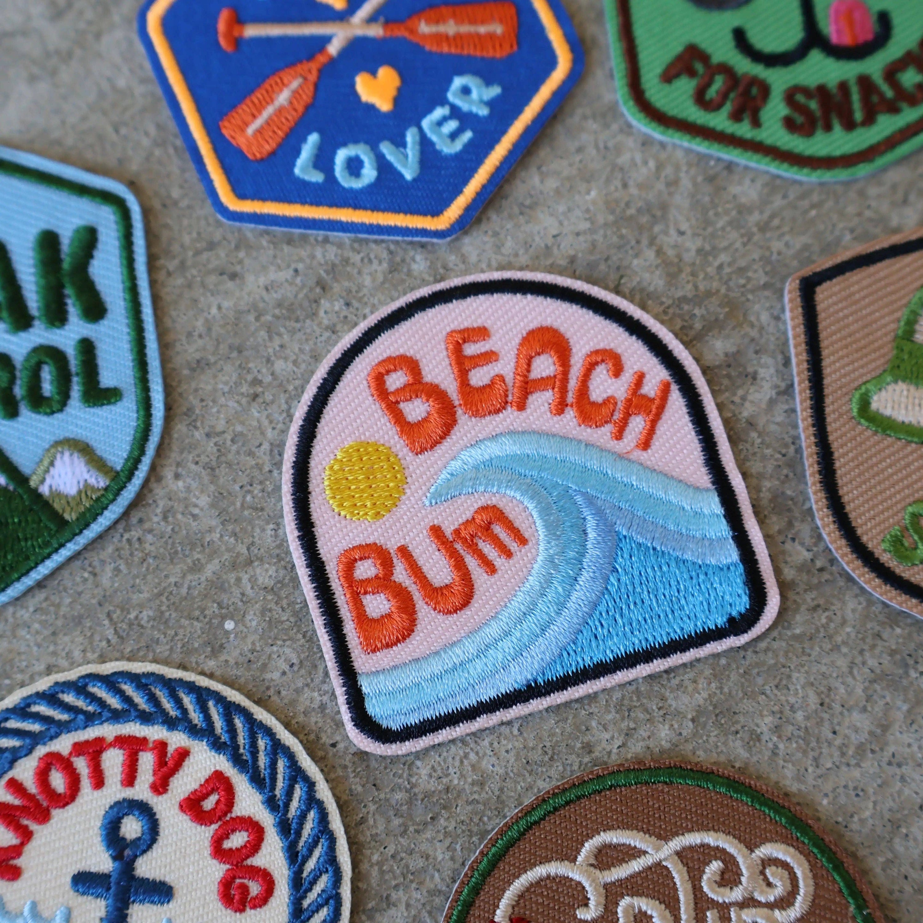 Besties Pets - Beach Bum  | Iron-On Patch for Pets: Yes