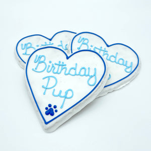 
            
                Load image into Gallery viewer, Furry Belly Bake Shop - Birthday Heart Crunchy Oat Cookie: Pink
            
        