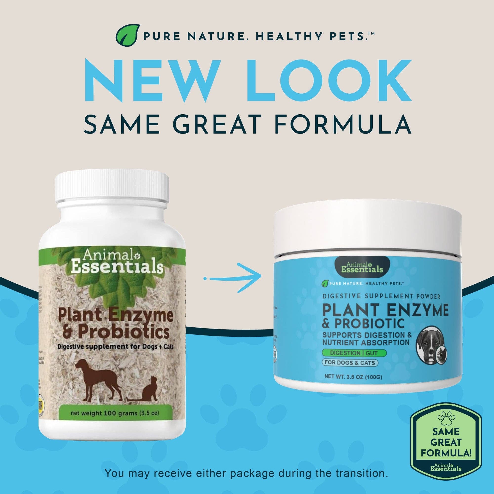 Animal Essentials - Plant Enzyme and Probiotic Powder | Digestive Support: 100g