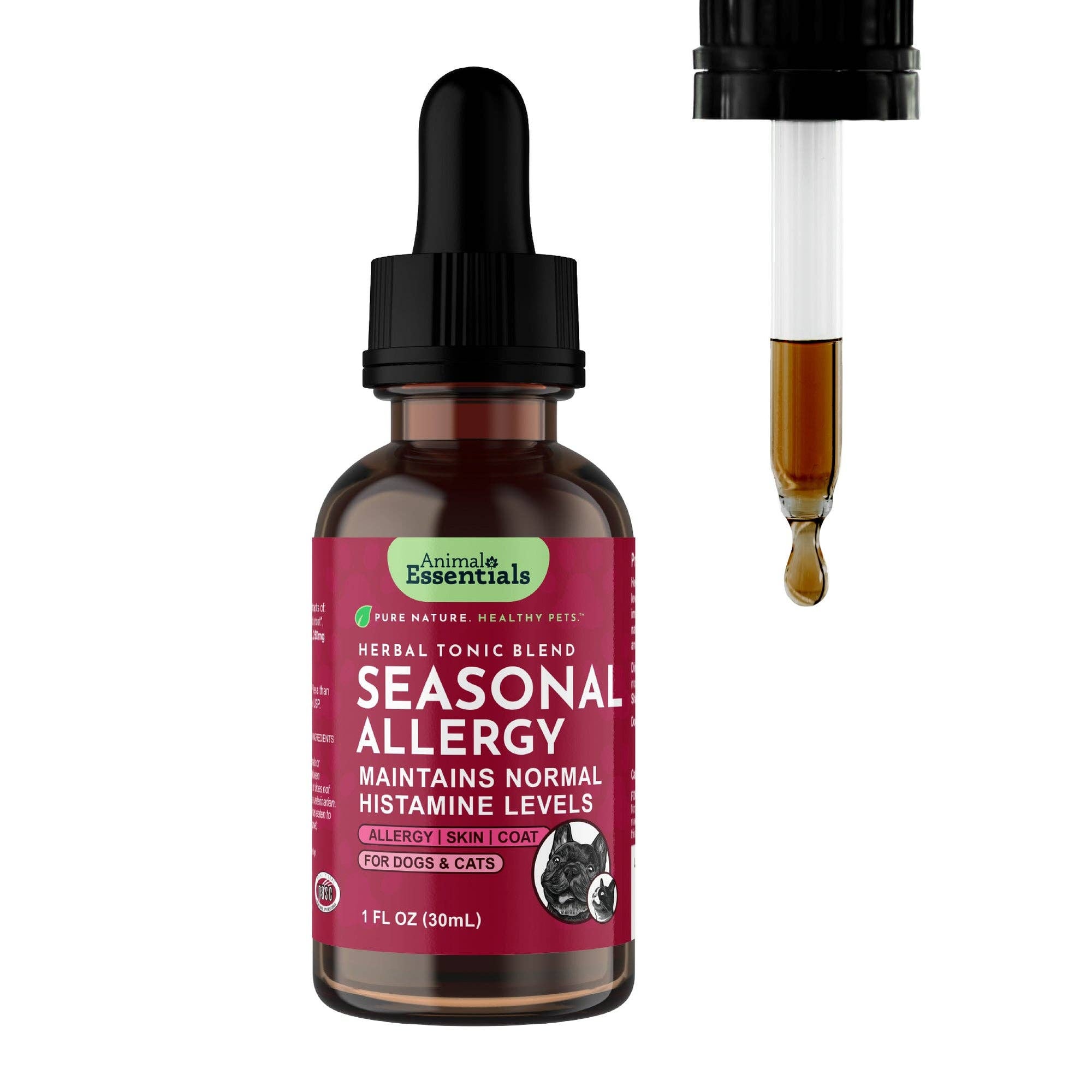 Animal Essentials | Seasonal Allergy Herbal Tonic | Maintains Normal Histamine Levels: 1oz