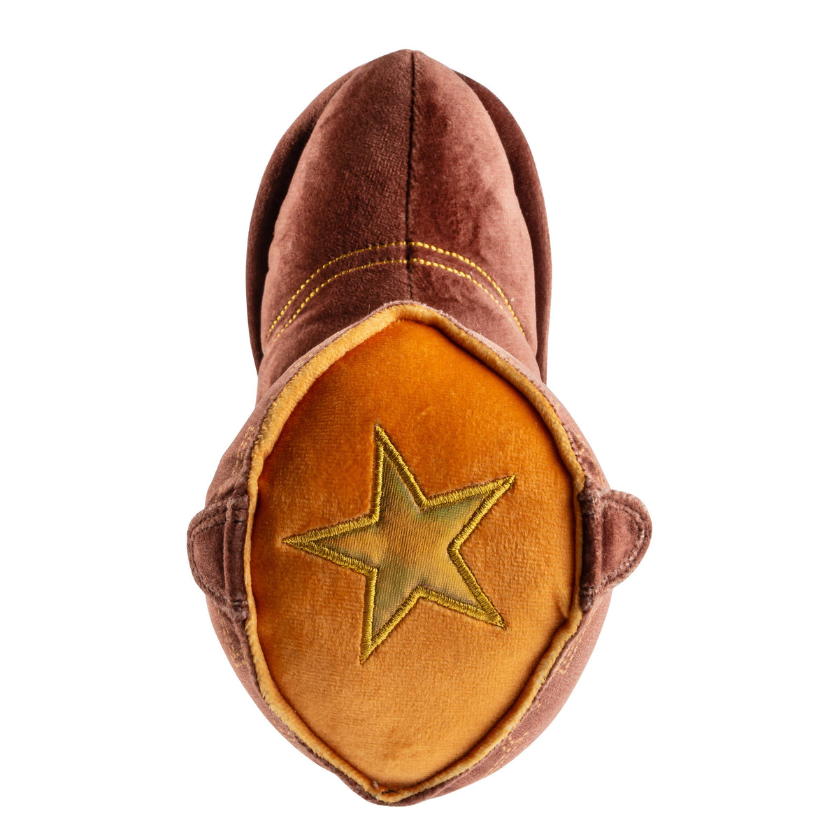 Haute Diggity Dog - Brown Western Cowboy Boot  | Squeaker Dog Toy