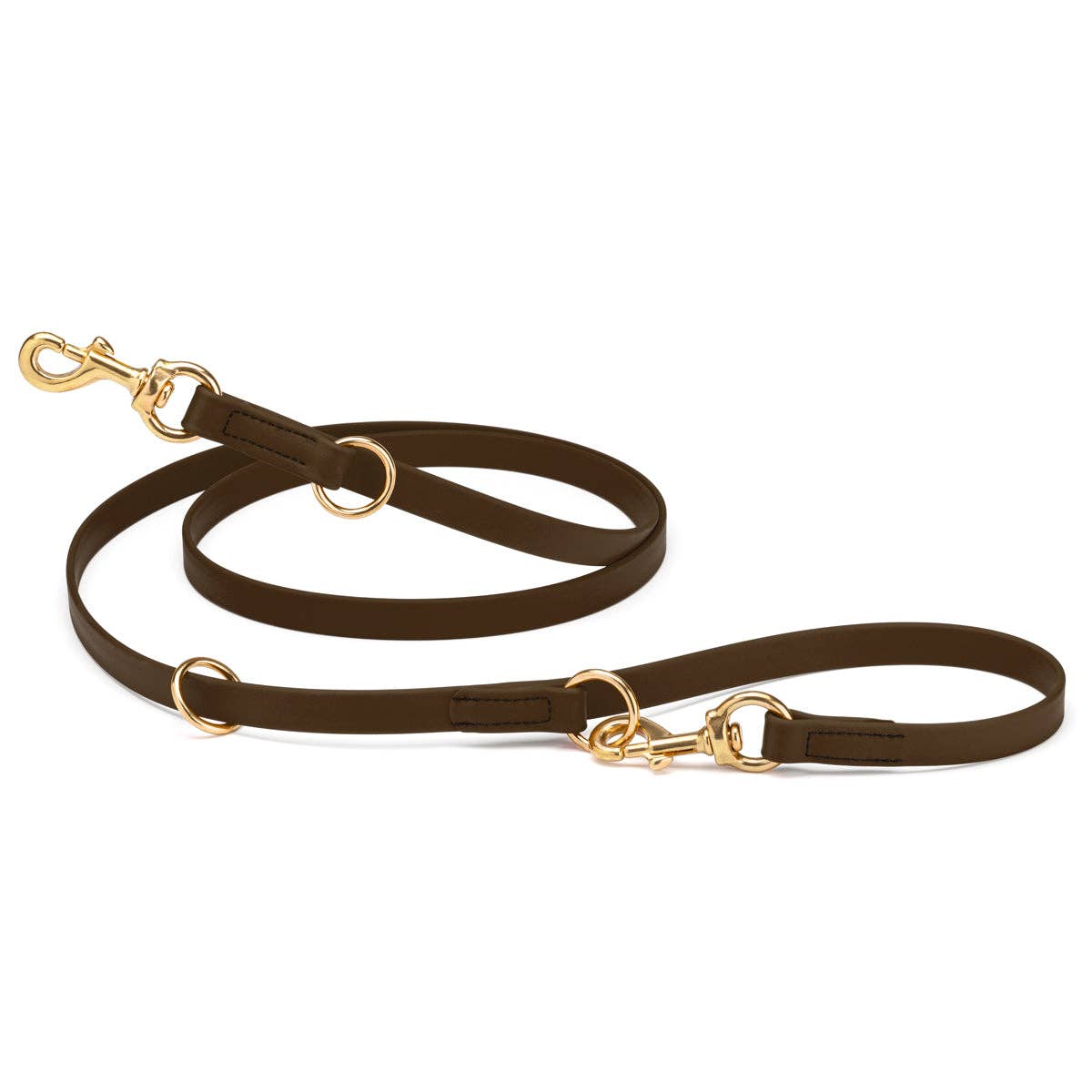 Dogline - Viper Biothane Adjustable Multi-Purpose Dog Leash with Brass Hardware, 7FT: Amethyst Purple