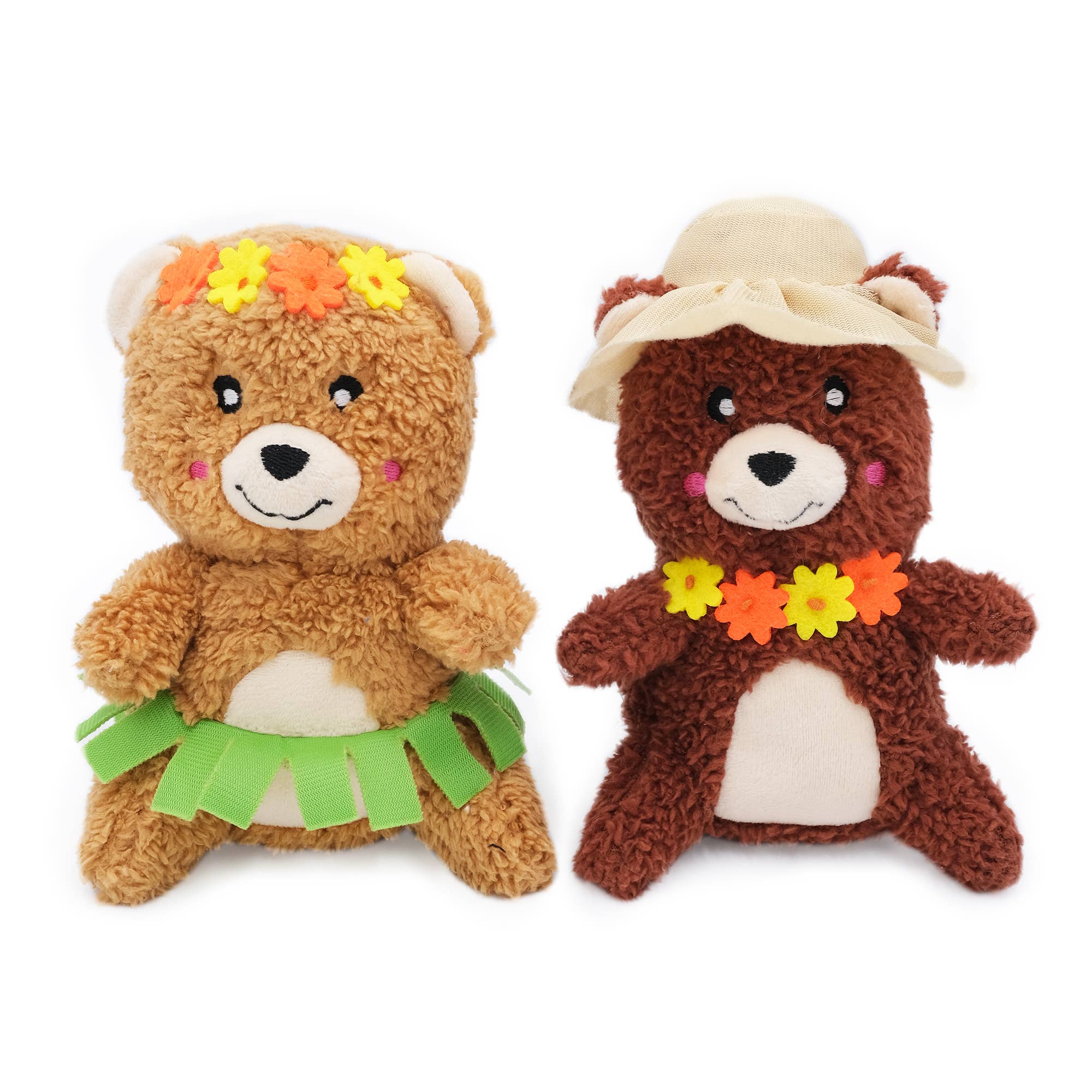 ZippyPaws - Cheeky Chumz Jr 2-Pack Pretty in Flowers Dog Toy