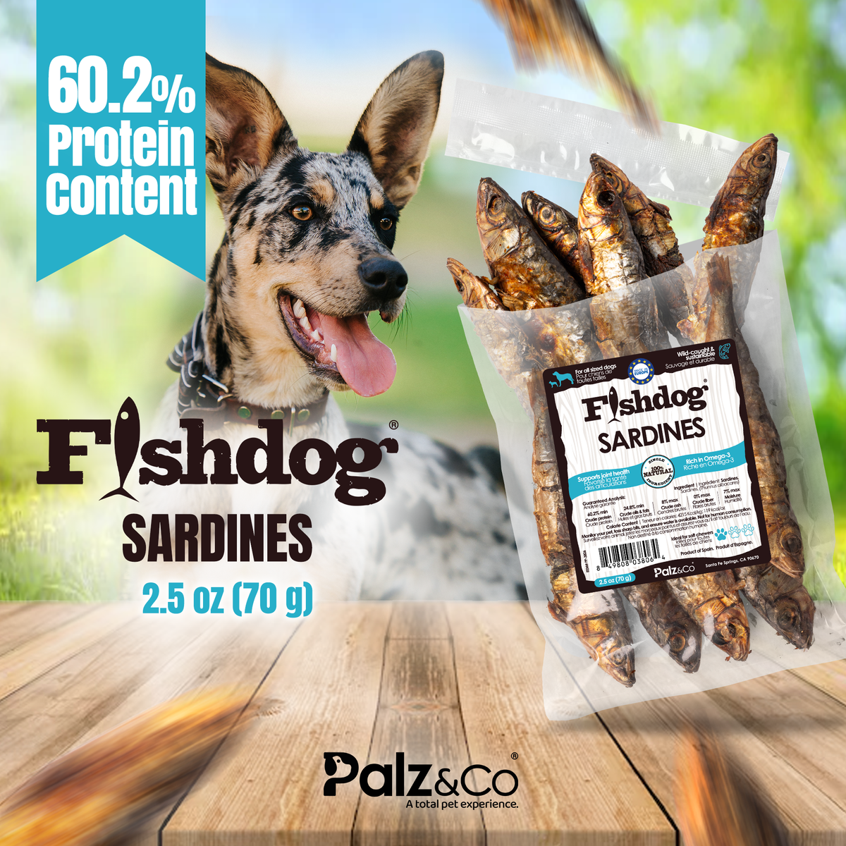 Palz&Co | Fishdog Sardines (2.5oz)
