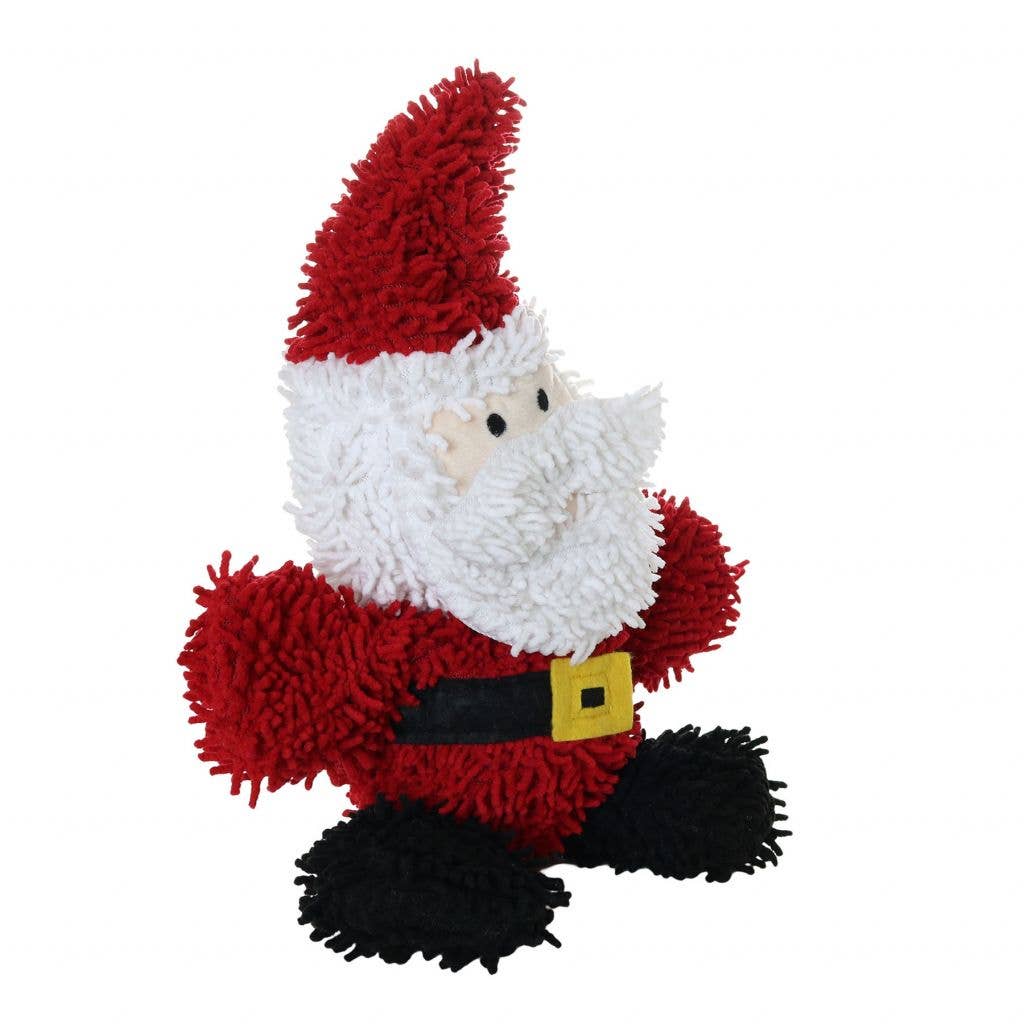 Tuffy Dog Toys - VIP Products - Mighty Microfiber Ball Santa, Christmas Holiday Dog Toy