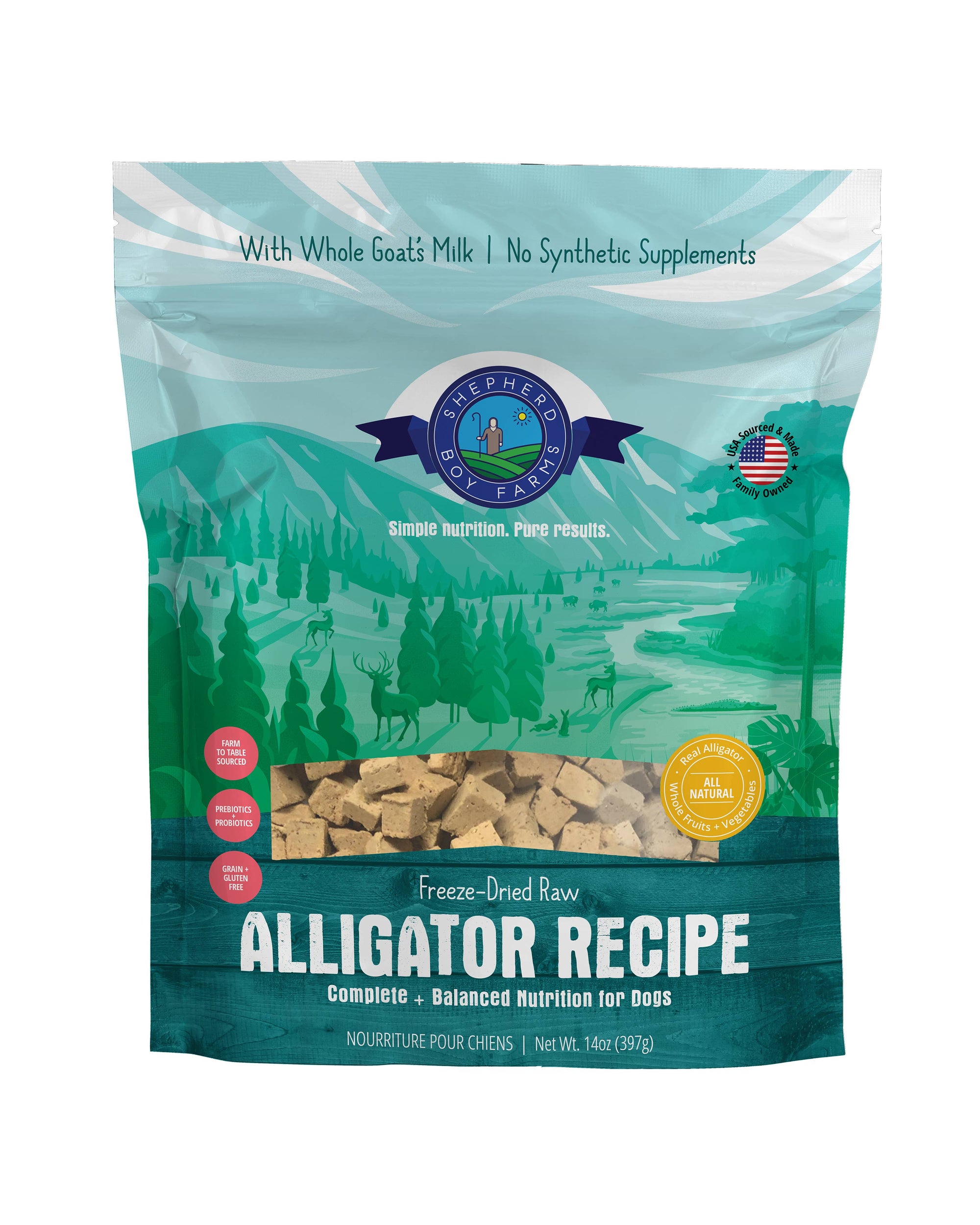 Shepherd Boy Farms - Freeze Dried Alligator Recipe for Dogs