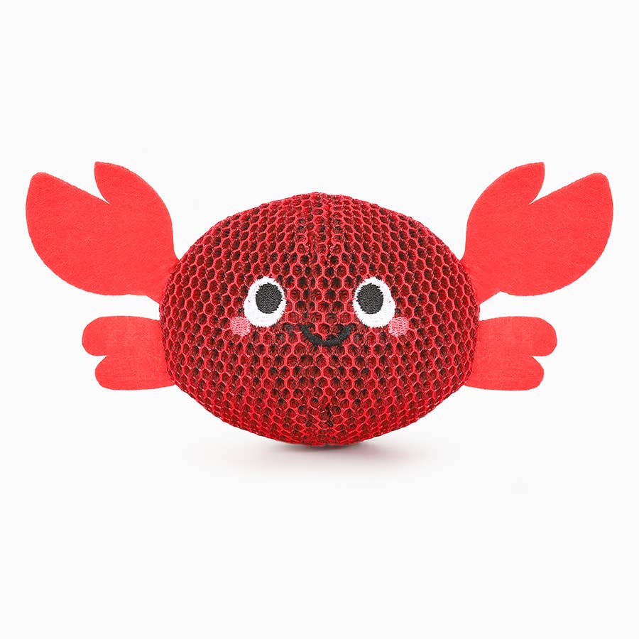 Hugsmart Products Inc - Ocean Pals Crab Dog Ball Toy