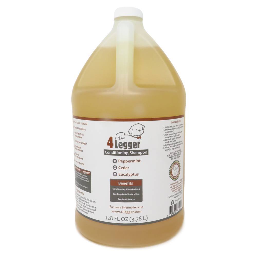4-Legger - Natural Cedar Dog Shampoo and Conditioner with Peppermint & Eucalyptus: 2 oz
