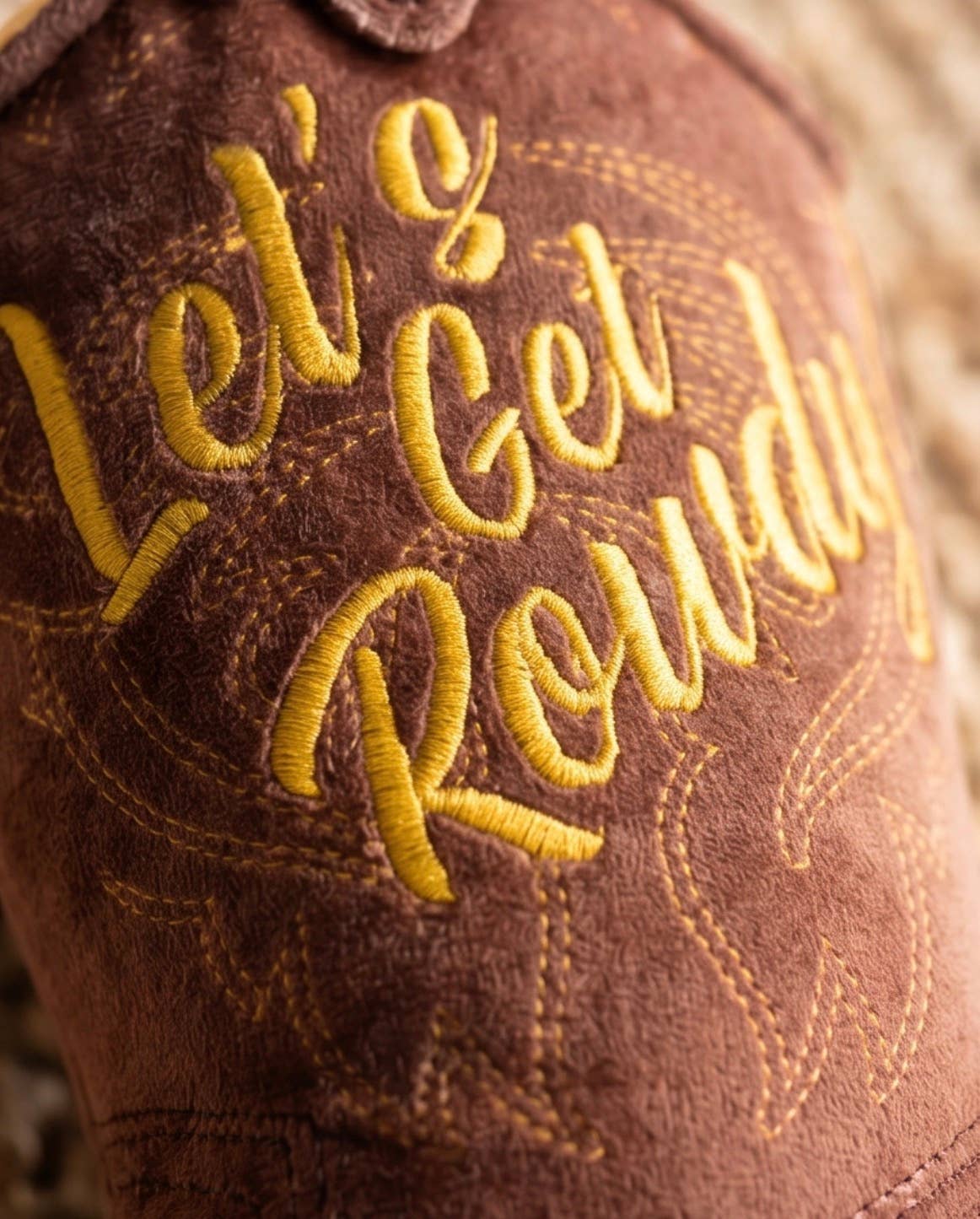 Haute Diggity Dog - Brown Western Cowboy Boot  | Squeaker Dog Toy