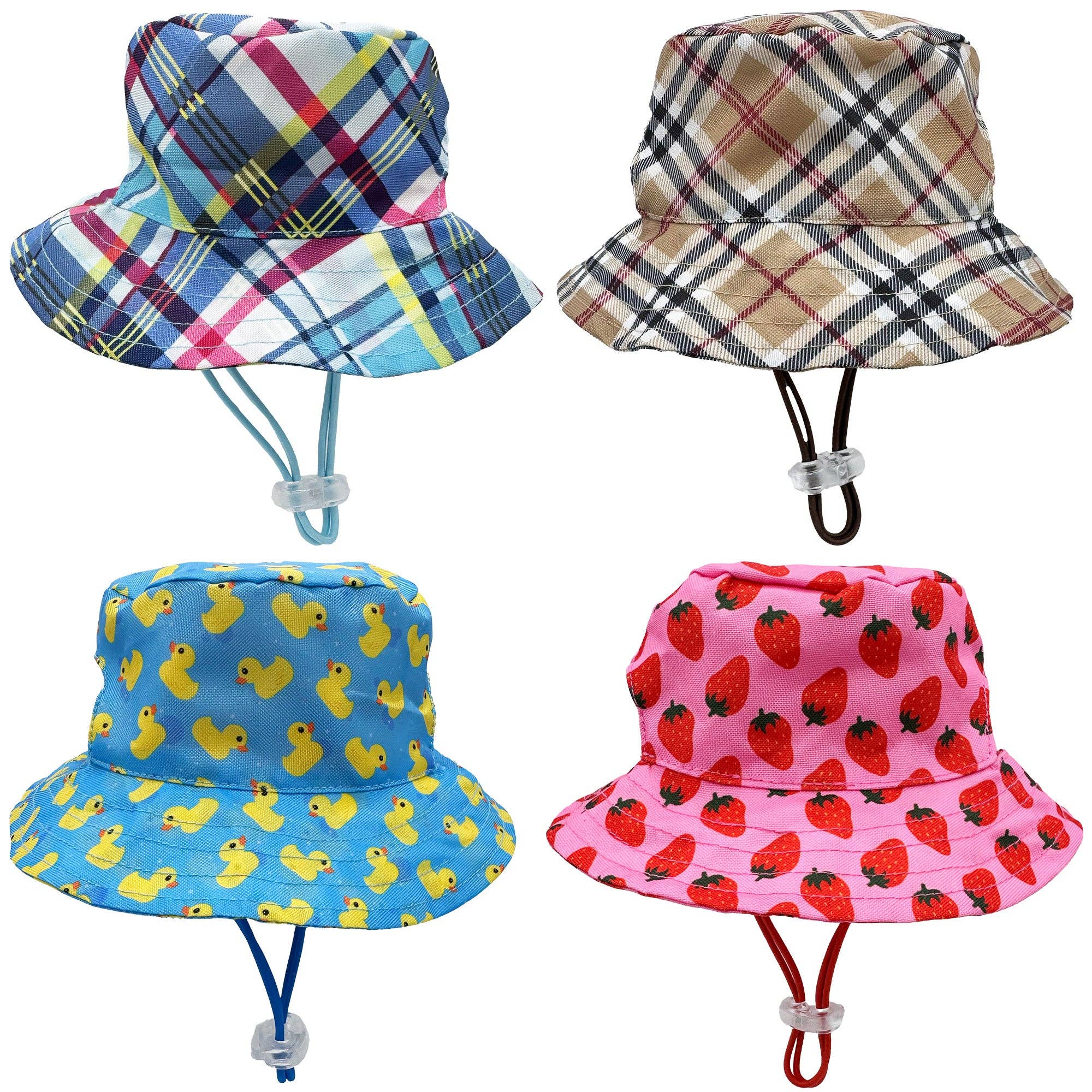 Huxley & Kent - Bucket Hats with SnugFit®: Strawberries (Extra Large)