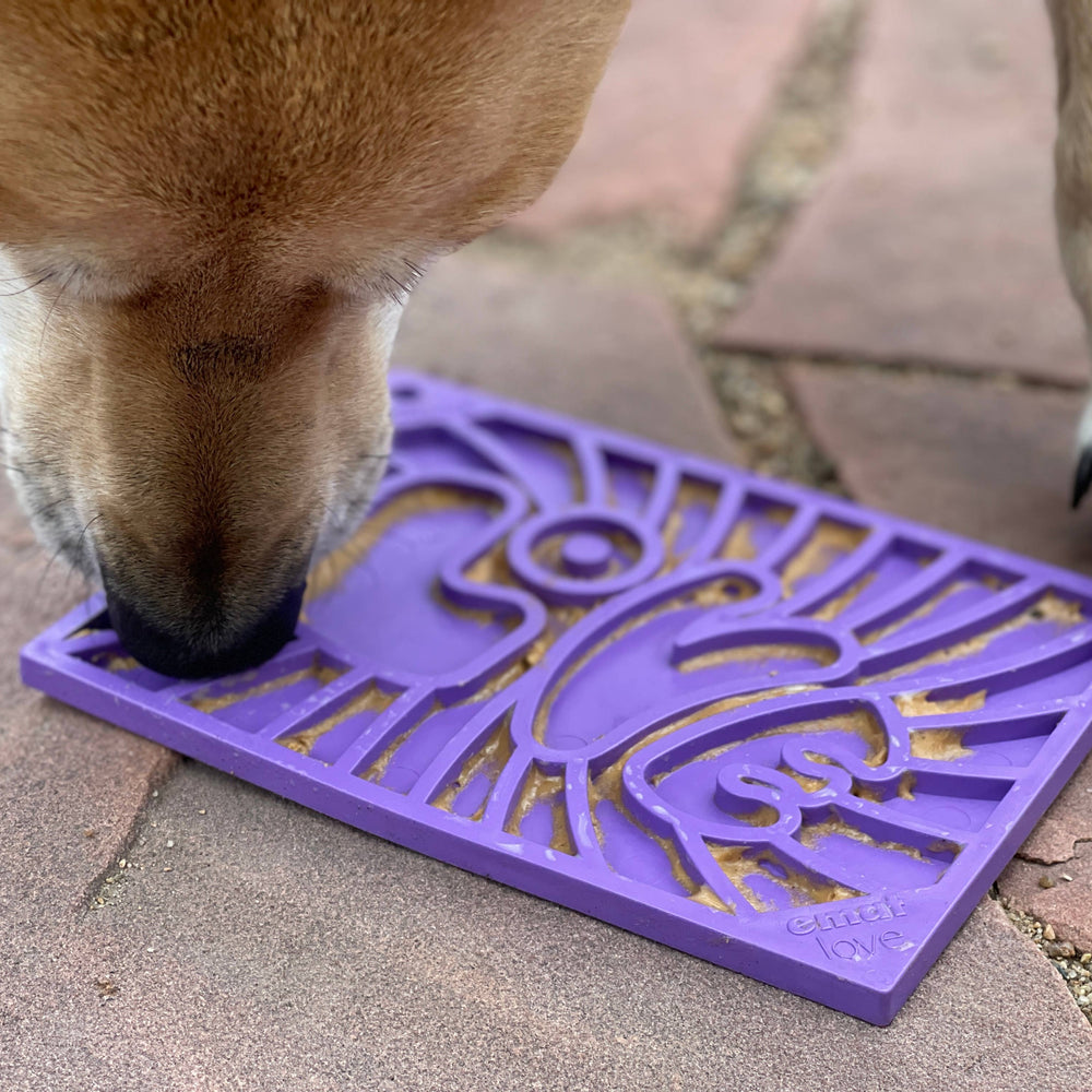 
                  
                    SodaPup - Groovy Love Design eMat Enrichment Lick Mat - small: Groovy Love emat - purple
                  
                