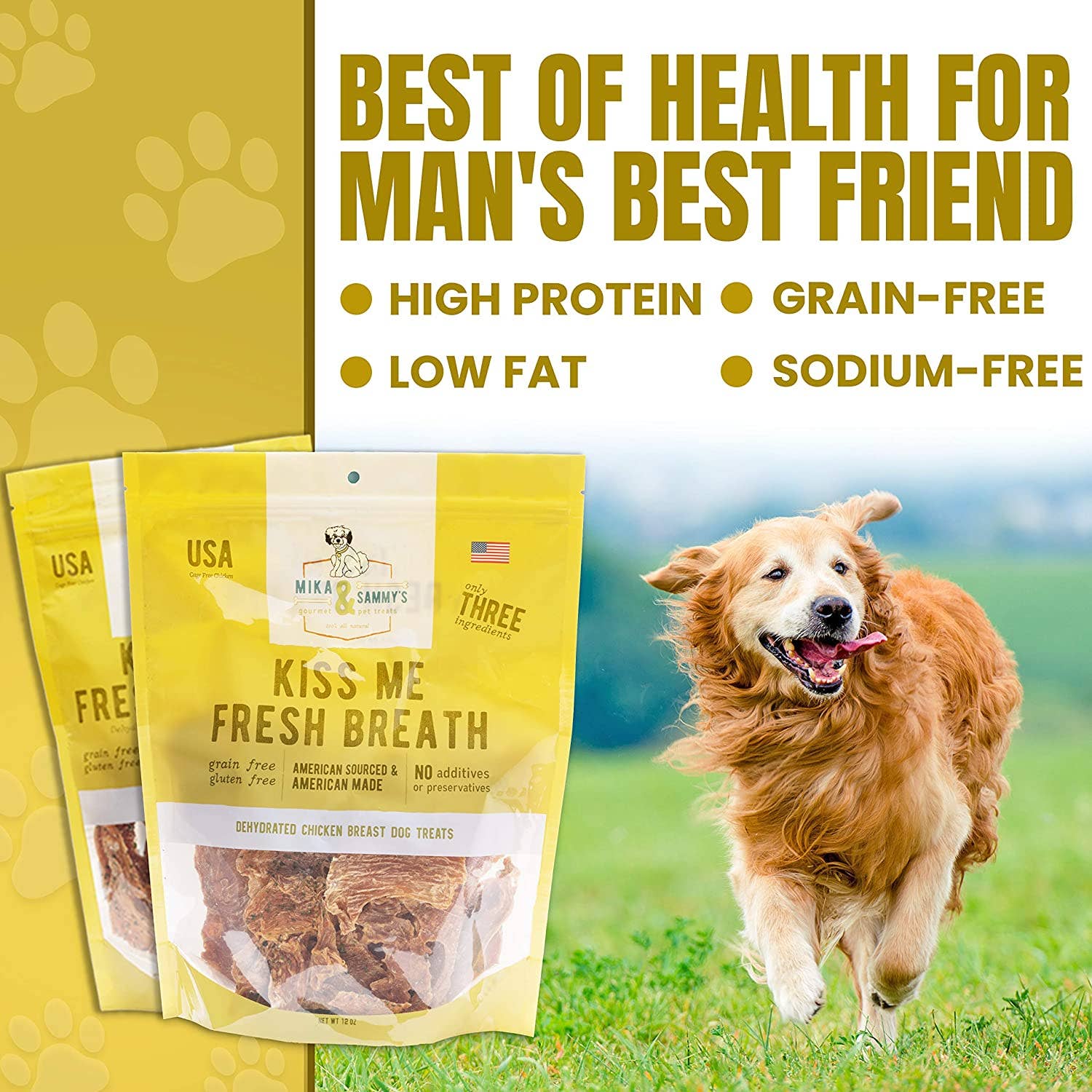 Mika and Sammy's Gourmet Pet Treats - Kiss Me Fresh Breath: 5oz Bag