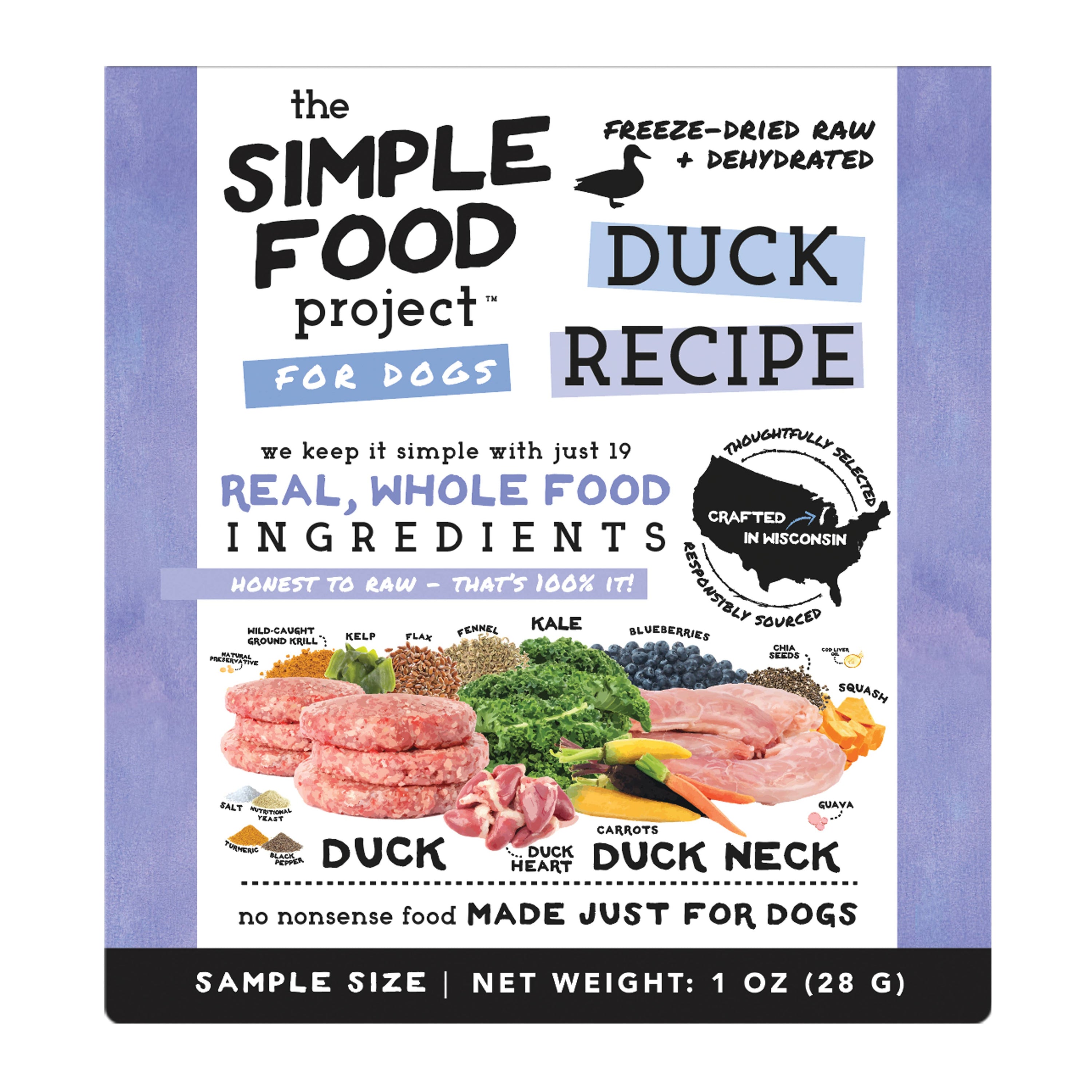 The Simple Food Project - Duck Recipe for Dogs: Original Nuggets / 24 oz (1.5-lb)