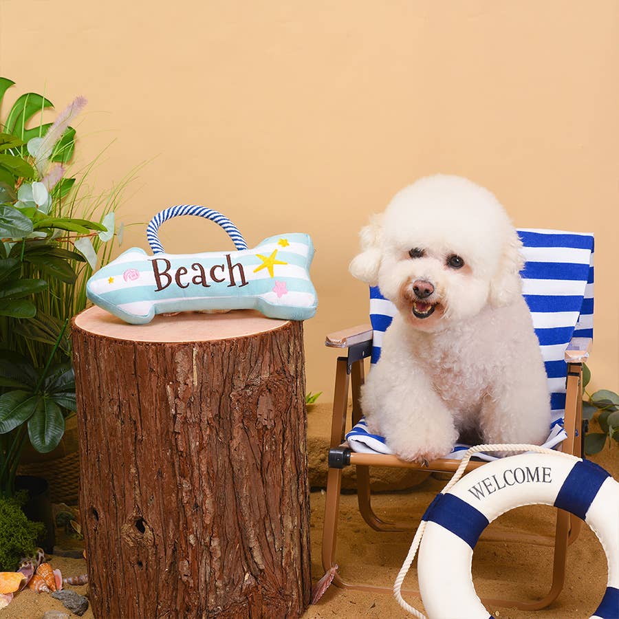 Hugsmart Products Inc- Beach Daze Beach Sign Dog Rope Toy