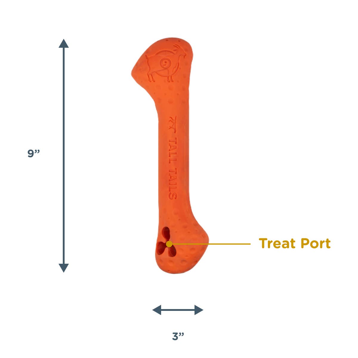 Tall Tails - GOAT Sport Bone Dog Toy - Medium