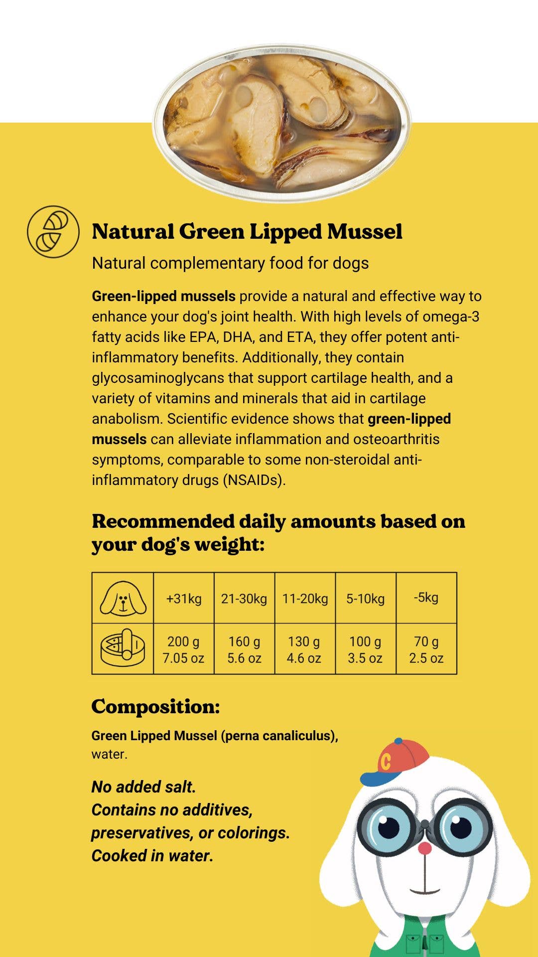Canumi - Green-lipped dog mussel Available in the US : English