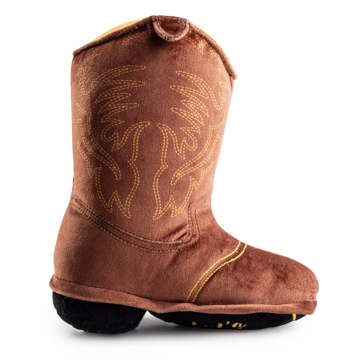 Haute Diggity Dog - Brown Western Cowboy Boot  | Squeaker Dog Toy