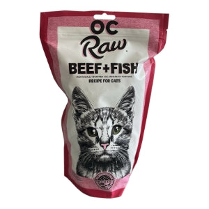 OC Raw- Grain Free Frozen Mini Patties for Cats Beef & Fish (2lbs)