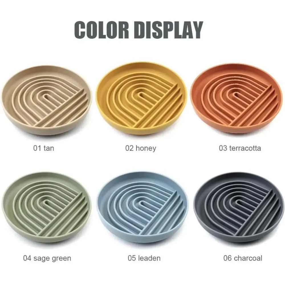 Koira - Rainbow Silicone Slow Feeder Lick Mat with Suction terracota