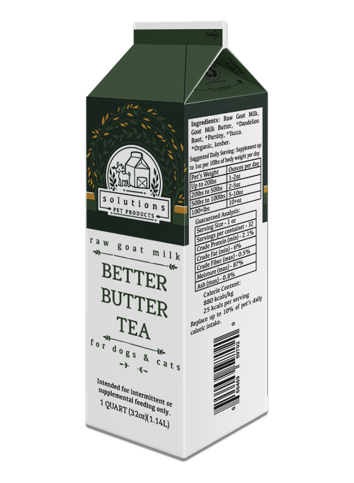 
                  
                    Solutions Pet Products | Better Butter Tea
                  
                