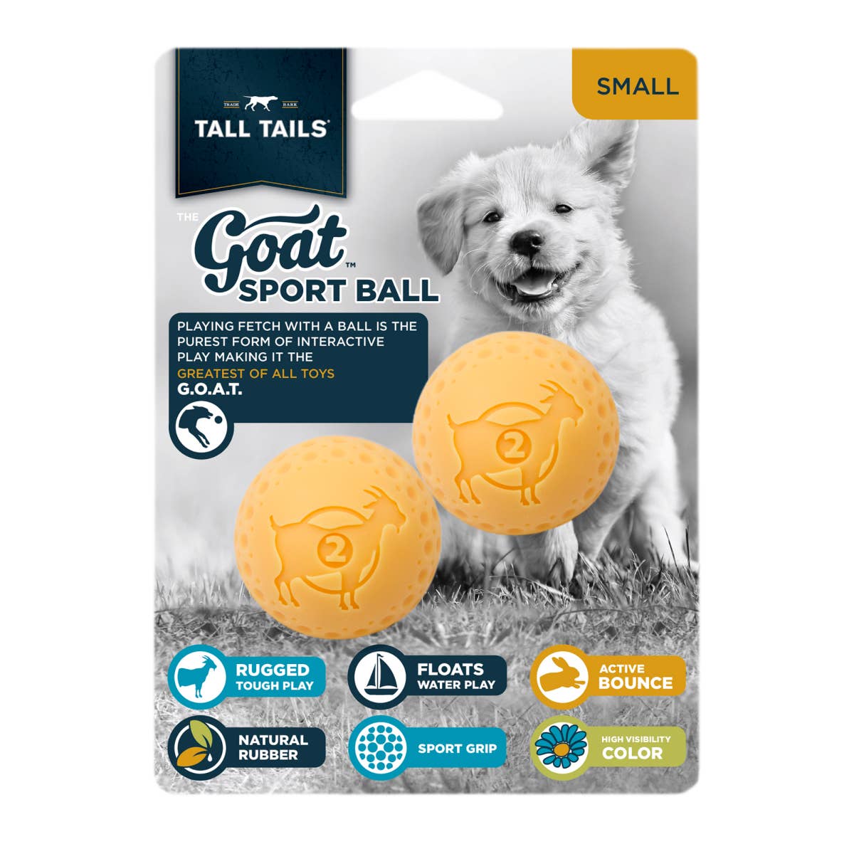 Tall Tails - Tall Tails GOAT Sport Balls, 2-Pack- Small