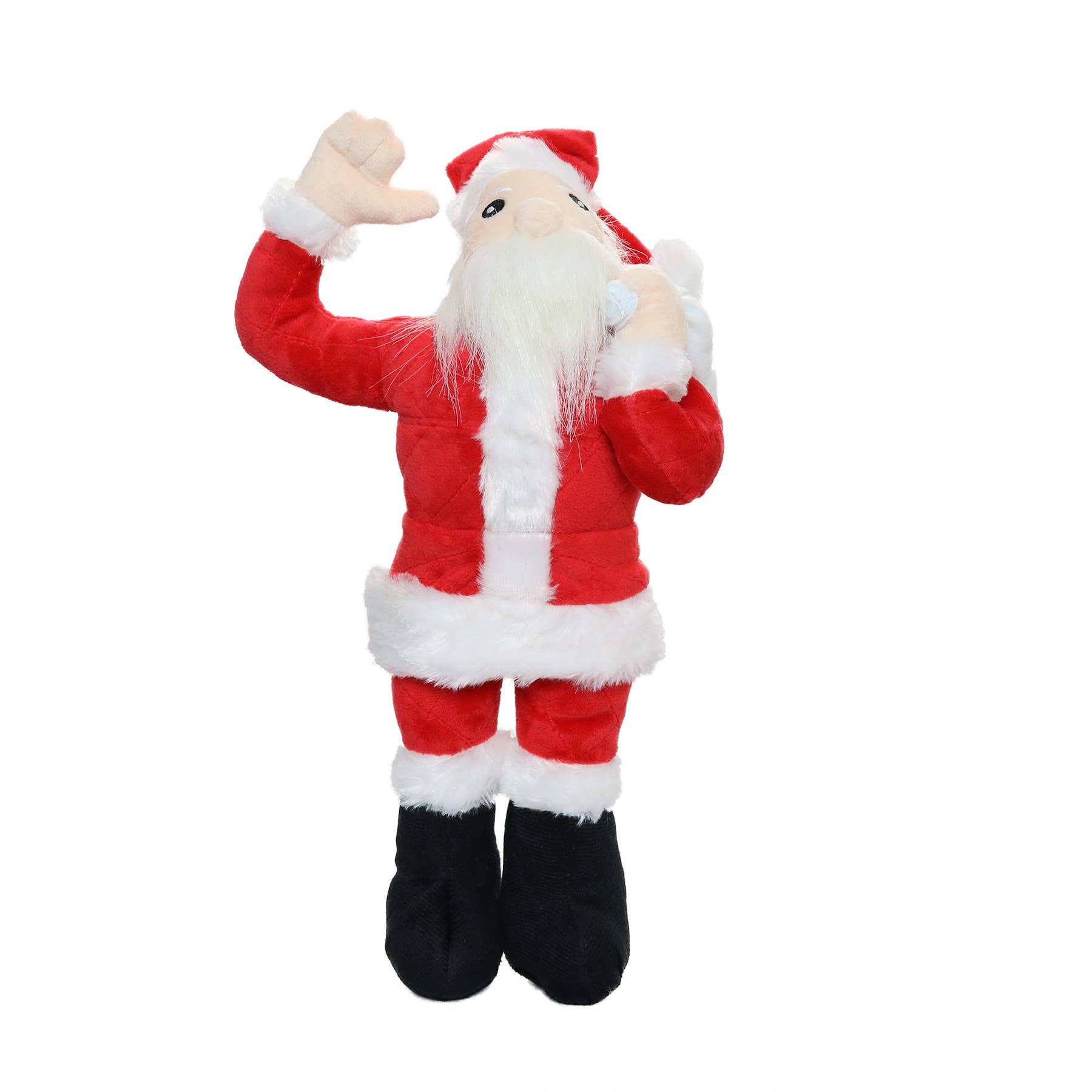 Tuffy Dog Toys - VIP Products - Mighty Arctic Santa - Christmas, Plush, Squeaky Dog Toy