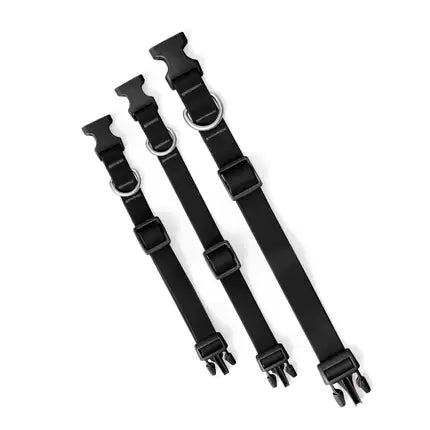 Springland Pets - Waterproof & Adjustable Dog Collar (6 Pack): Black (6 Pack)