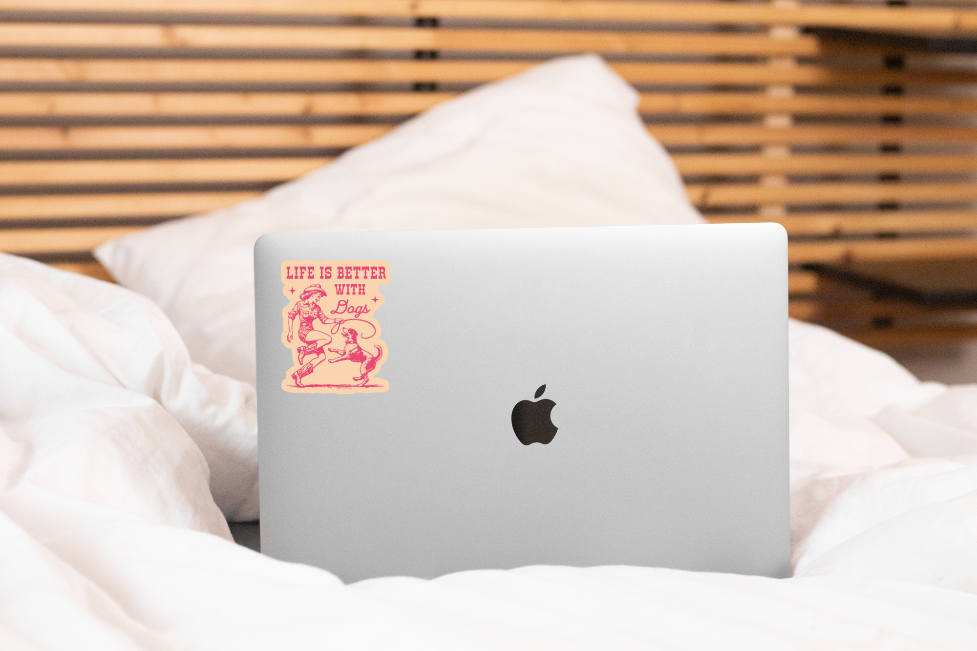 Yarnival - Life is Better with Dogs Sticker - pet, funny, puppy, pets