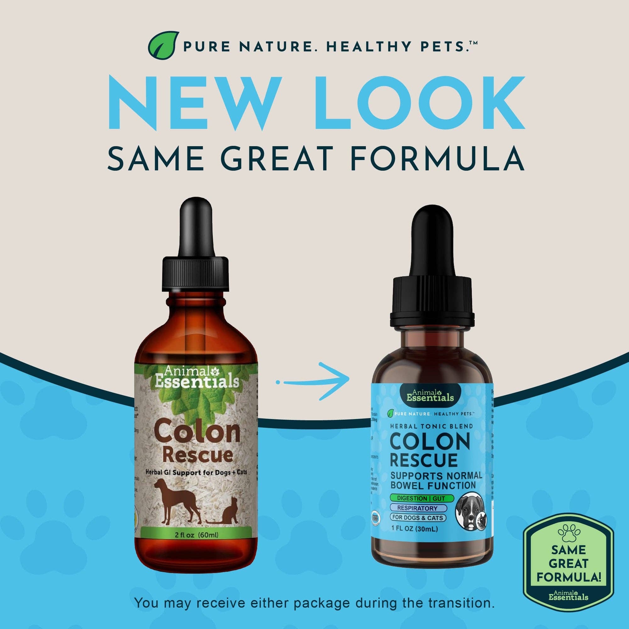 Animal Essentials - Colon Rescue Herbal Tonic | Supports Normal Bowel Function: 1oz