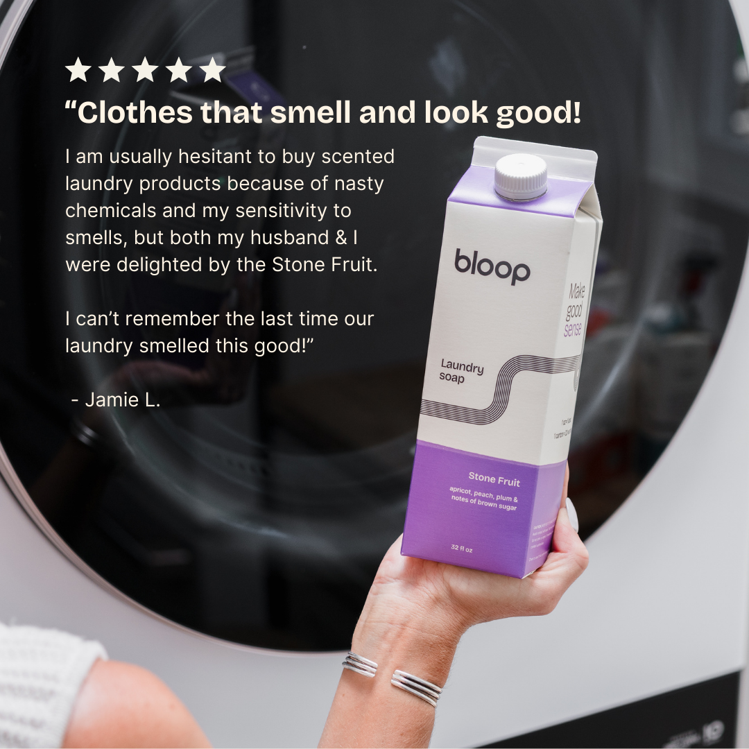 Bloop - Stone Fruit Natural Laundry Soap: 32 oz Carton