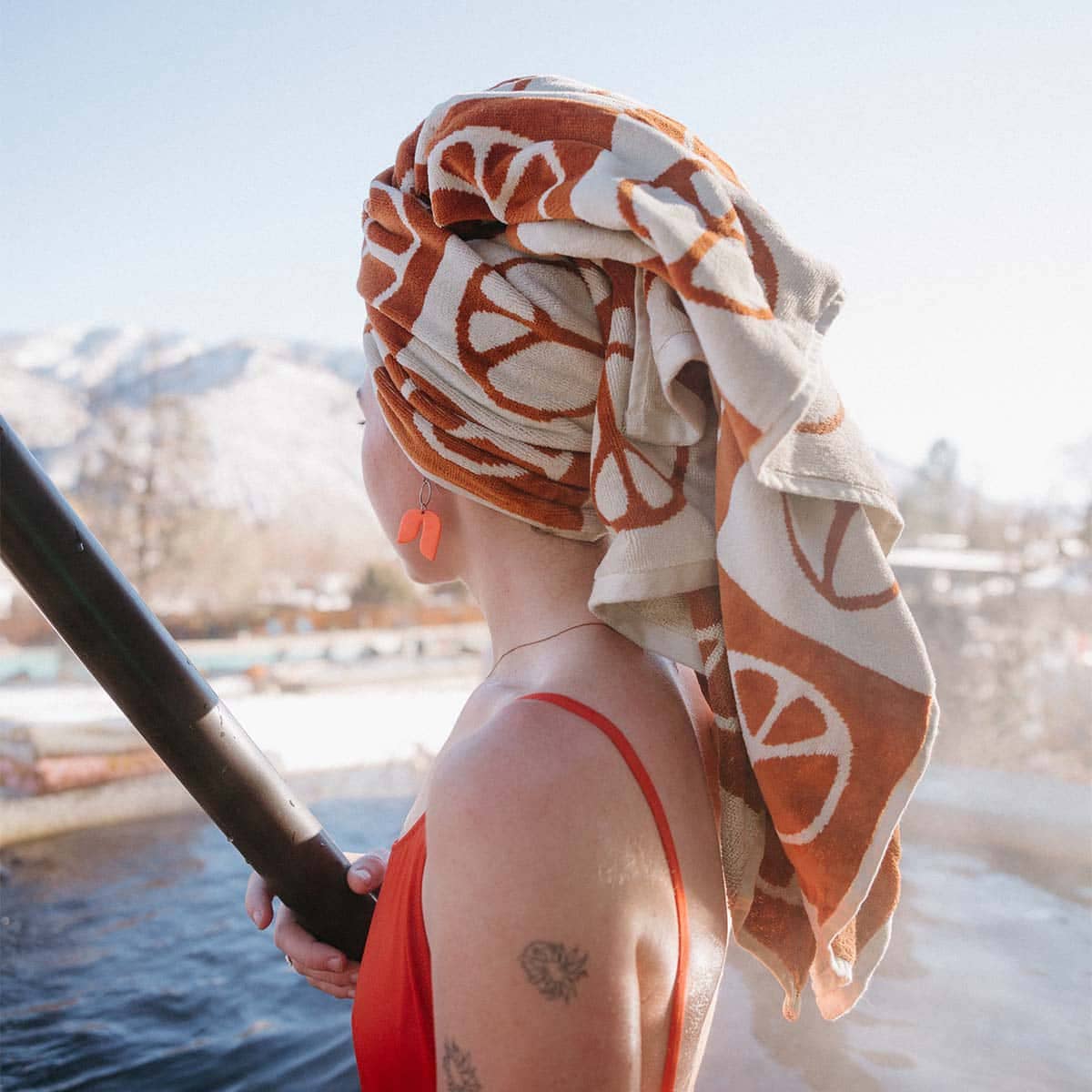 Trek Light - Bath Towel | Peace