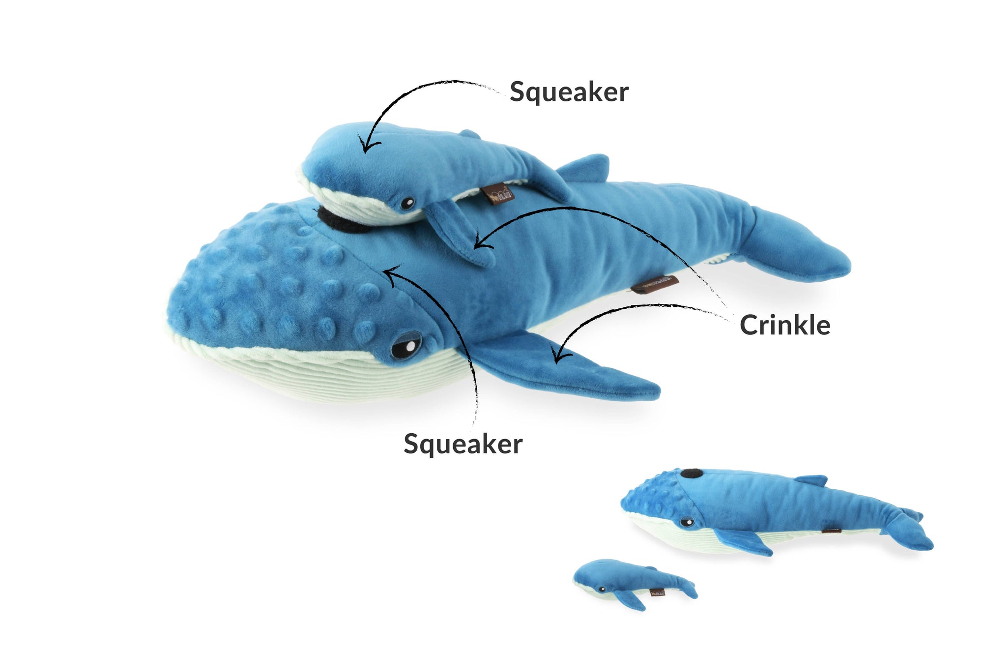 Play Pet Brands | Ocean Buddies Big Blue & Baby Blue