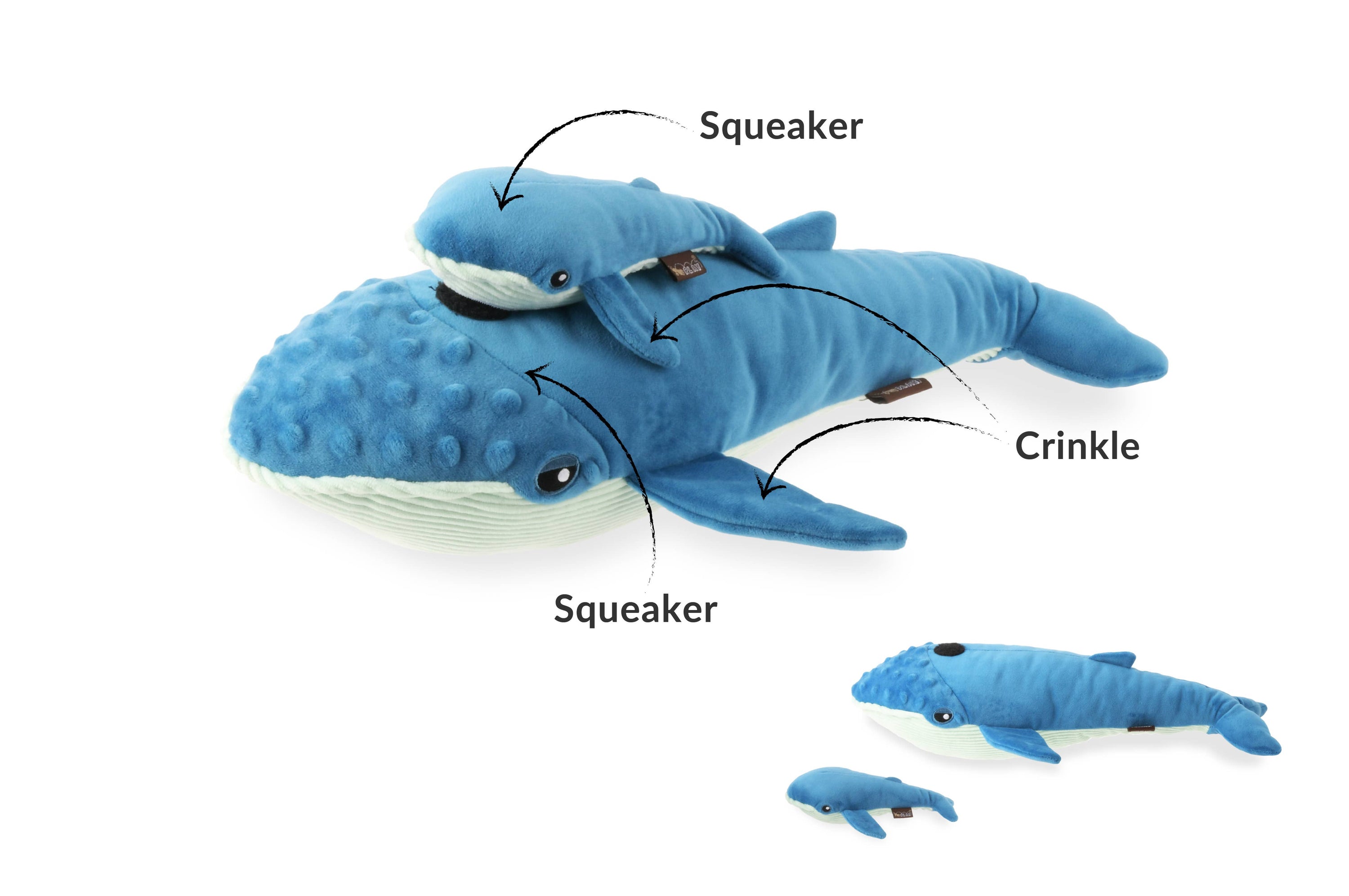 Play Pet Brands | Ocean Buddies Big Blue & Baby Blue