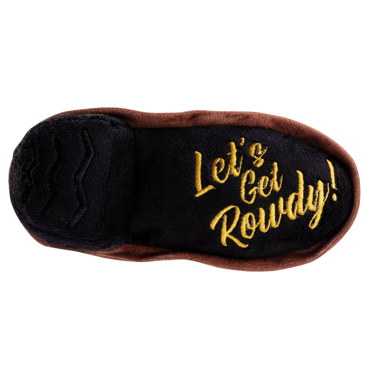Haute Diggity Dog - Brown Western Cowboy Boot  | Squeaker Dog Toy
