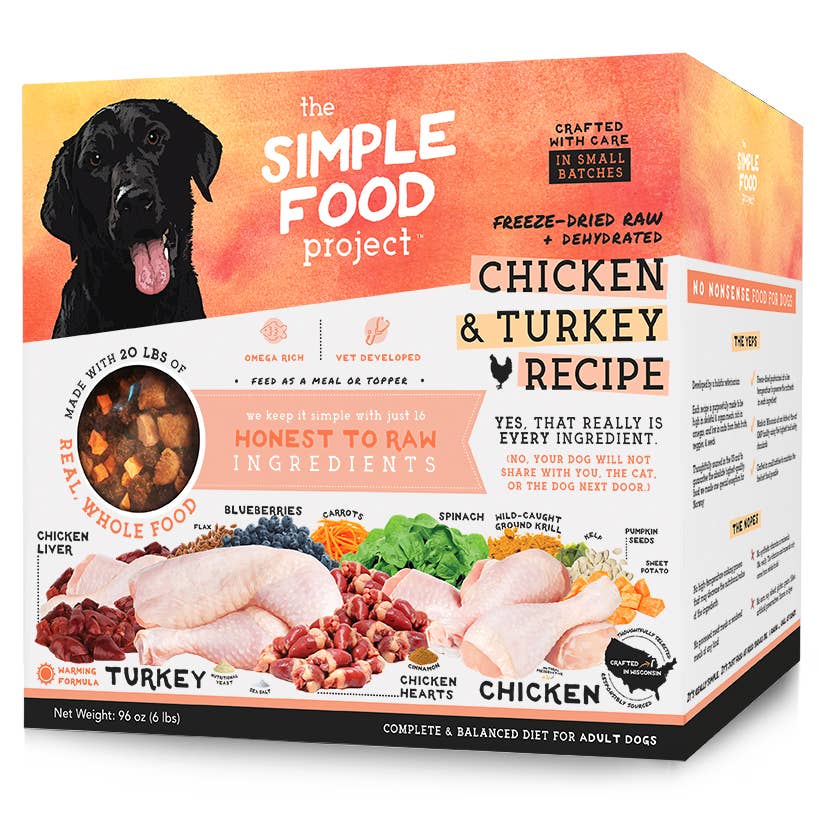 The Simple Food Project - Chicken & Turkey Recipe for Dogs: Original Nuggets (6-lb)