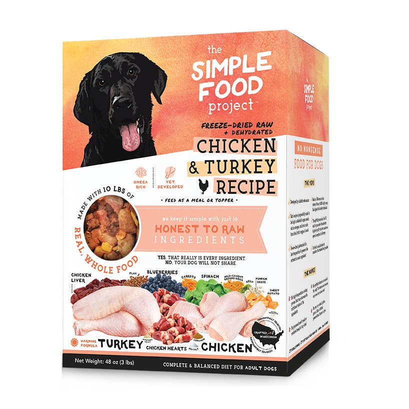 The Simple Food Project- Chicken & Turkey Recipe for Dogs: Original Nuggets (1.5-lb)