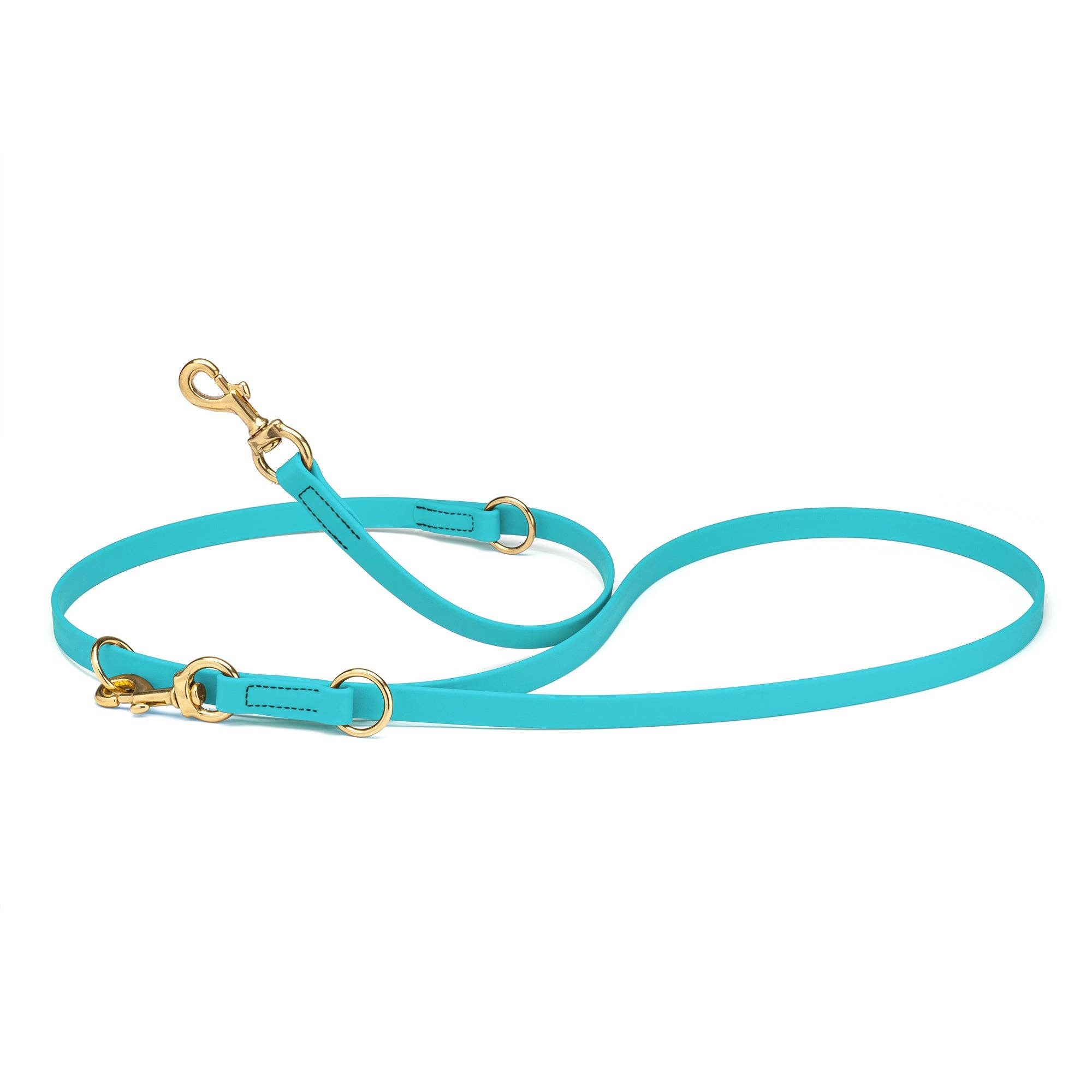Dogline - Viper Biothane Adjustable Multi-Purpose Dog Leash with Brass Hardware, 7FT: Coyote Brown