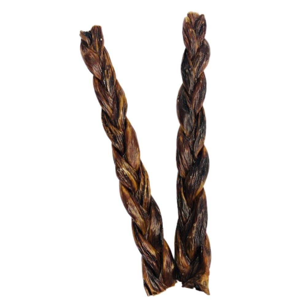 Mika and Sammy's Gourmet Pet Treats - Beef Gullet Braid: 6"