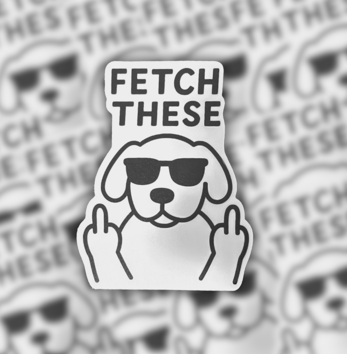 The Doggy District - Fetch These Sticker