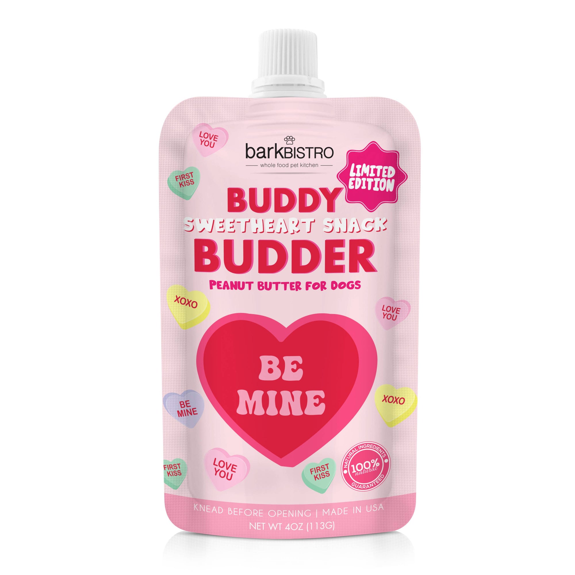 Bark Bistro - Seasonal Drop Sweetheart Snack (V-Day)  Buddy Budder