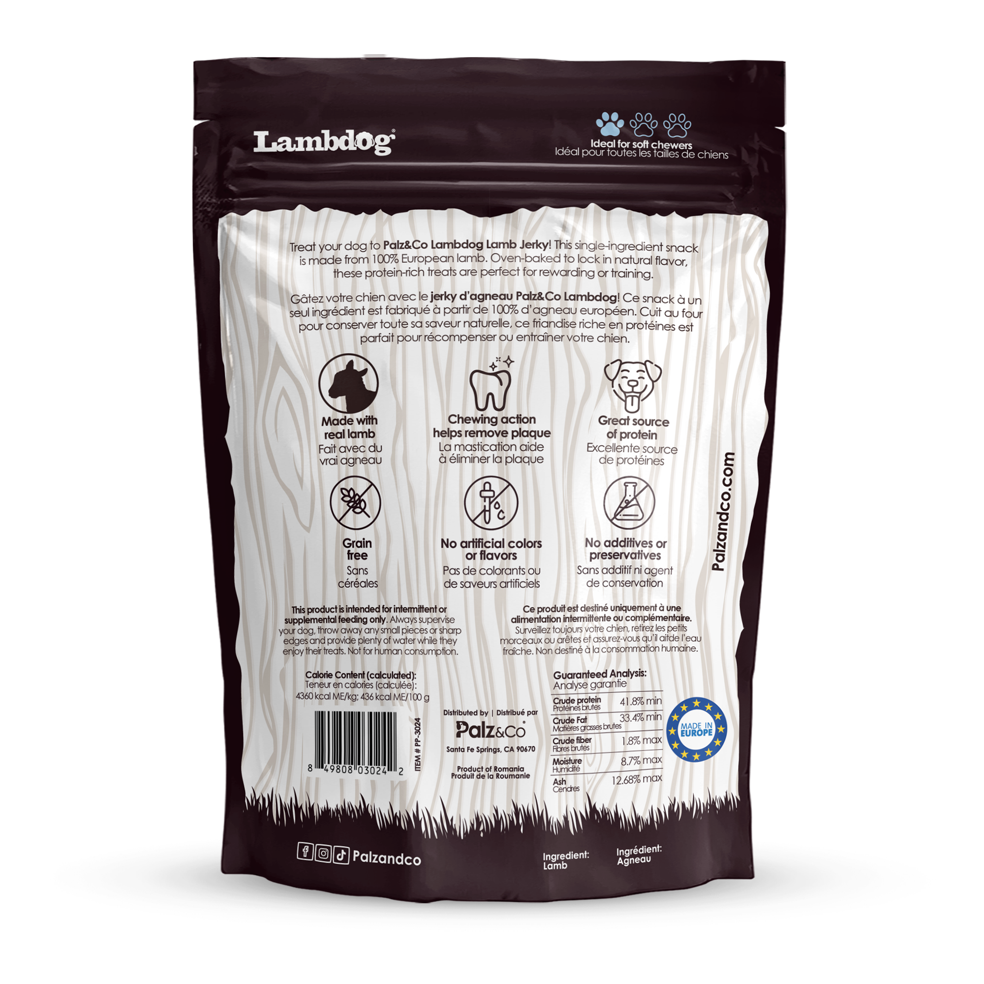 Palz&Co - Lambdog Lamb Jerky (Pack of 10)