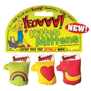 YEOWWW! Catnip Kitten Mitten (3 pack)