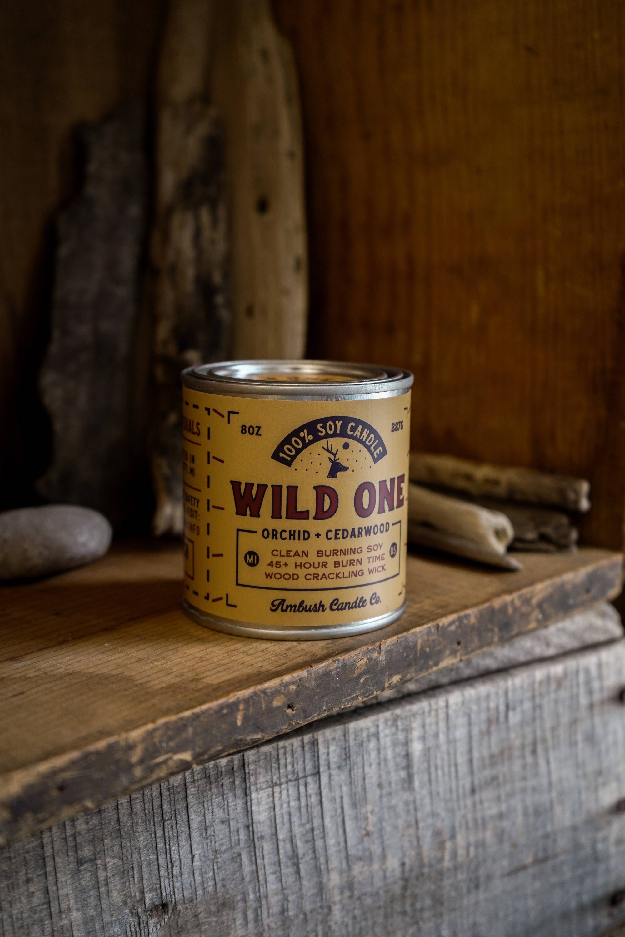 Ambush Candle Co. - Wild One | Orchid + Cedarwood 8oz Soy Candle