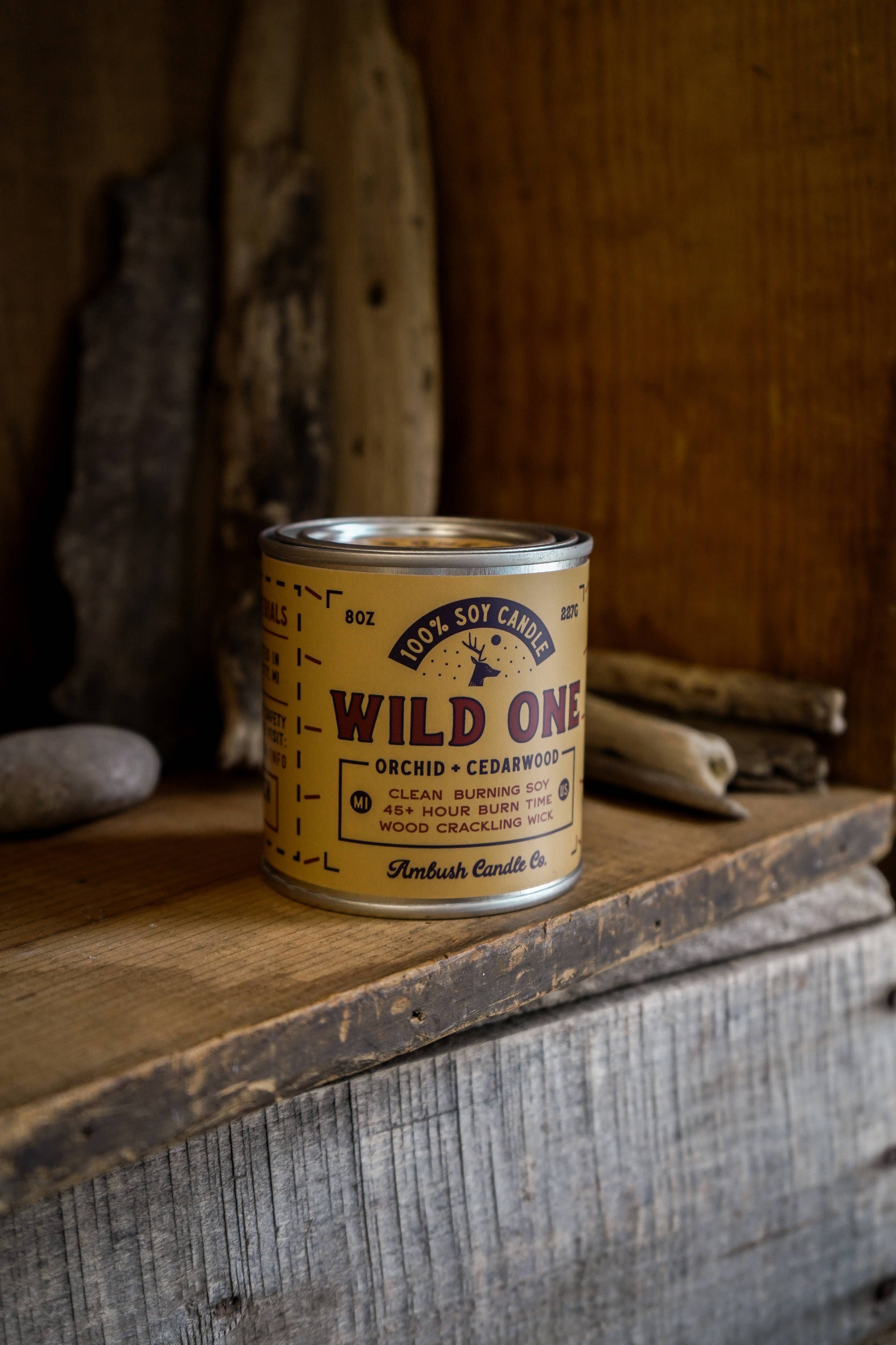 Ambush Candle Co. - Wild One | Orchid + Cedarwood 8oz Soy Candle
