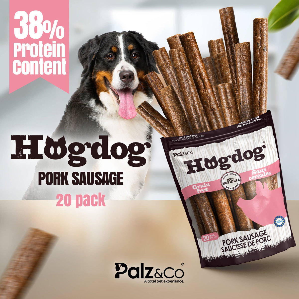 Palz&Co | HogDog Pork Sausage (20 Pack)